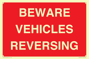 BEWARE VEHICLES REVERSING
